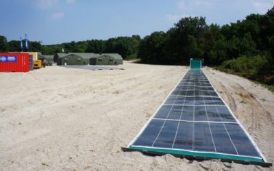 This amazing solar energy panels rolls out like a carpet