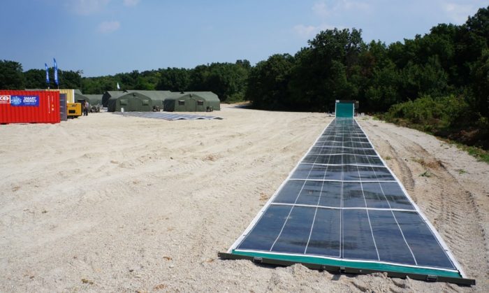 This amazing solar energy panels rolls out like a carpet